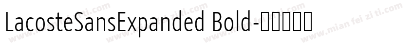 LacosteSansExpanded Bold字体转换